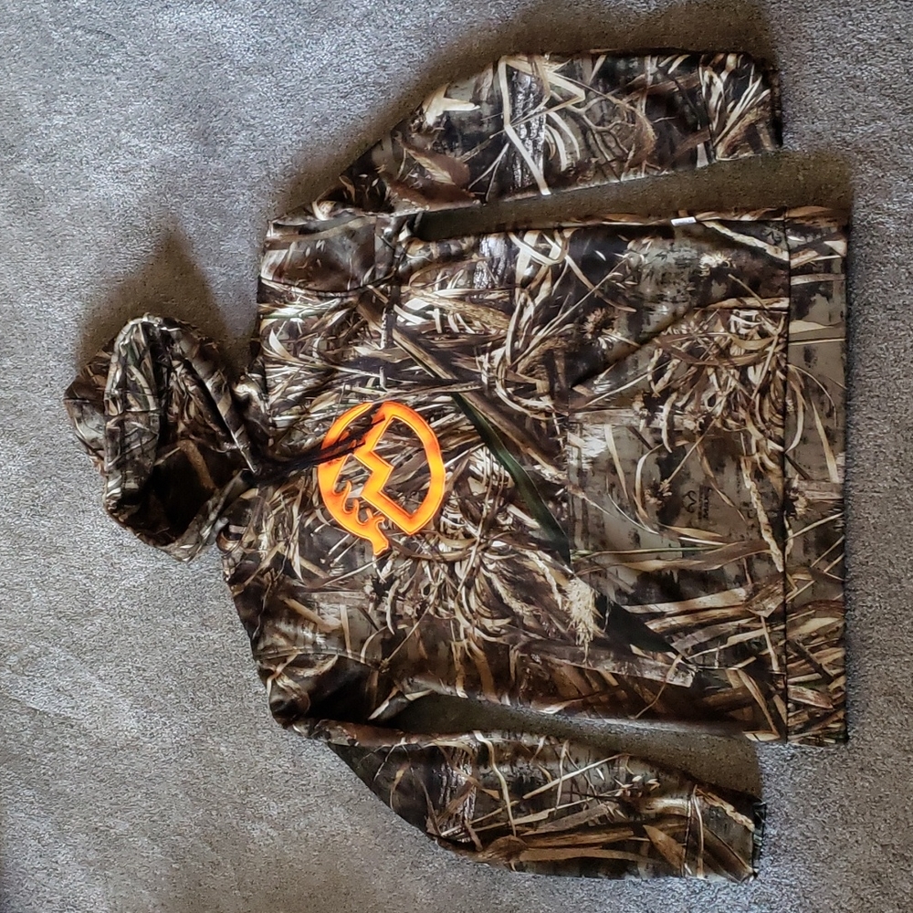 Magellan Duck Blind Camo Hoodie Size Small